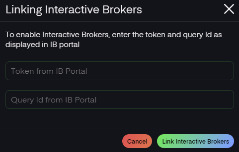 Kinfo IB token and query id form